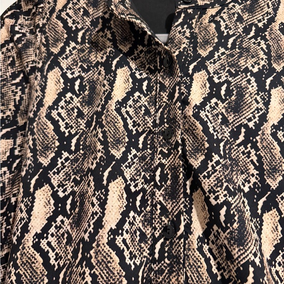 Snake Print Long Sleeve Dress - Picture 3 of 7